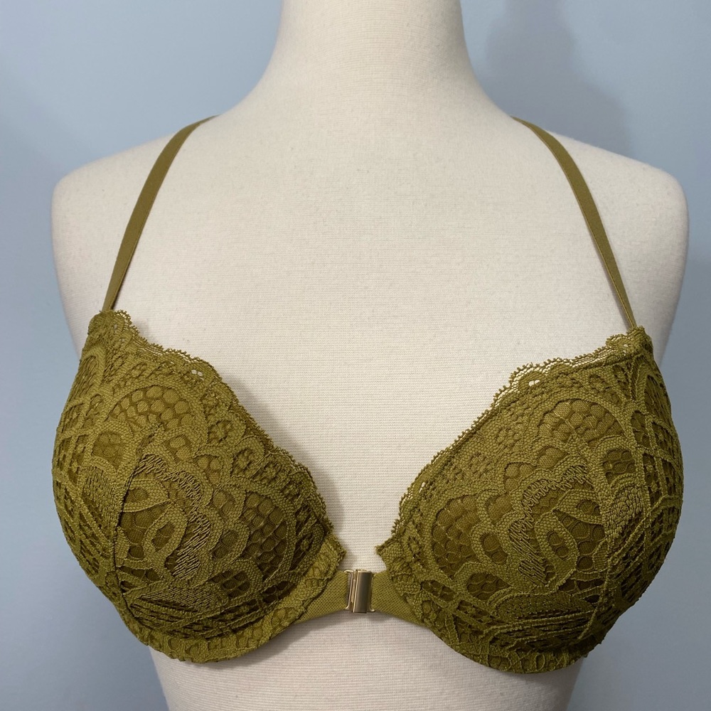 Auden Target Green Lace Racerback Push-Up Bra
